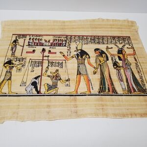 Authentic Egyptian papyrus paper 📜 with certificate Ancient Egyptian print